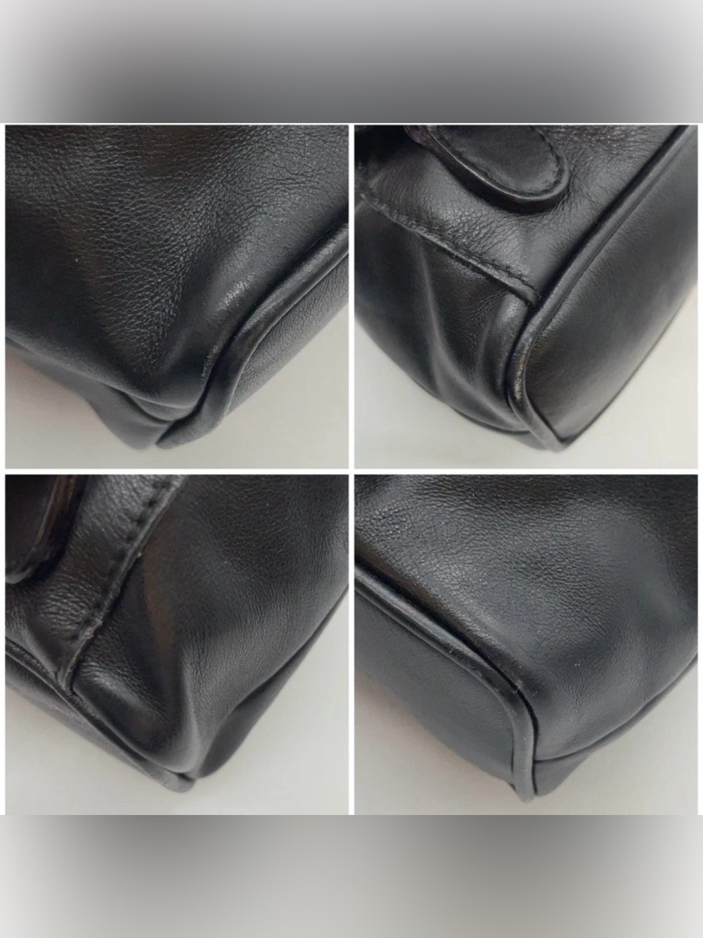 FINAL PRICE Authentic Gucci Bamboo Leather Black 003.2852 Backpack W/Dustbag - Picture 13 of 16